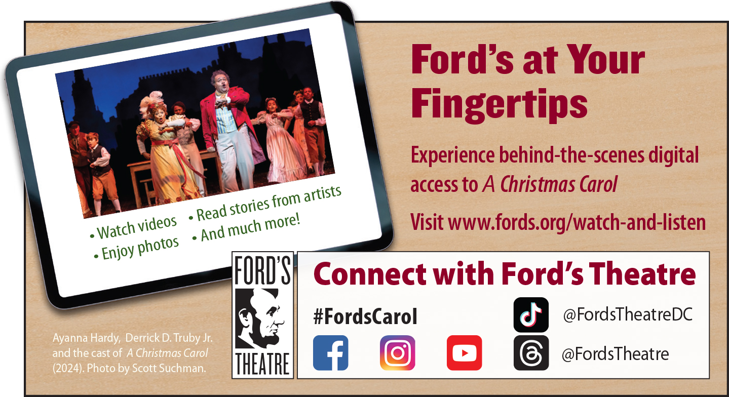 Advertisement for Ford's Theatre social media.